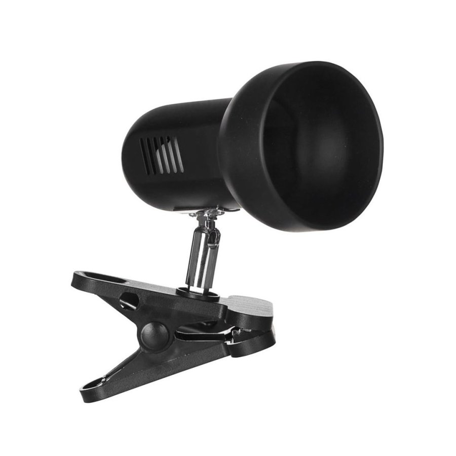 Activejet Clip-on skrivebordslampe, sort, metal, E27 gevind #3