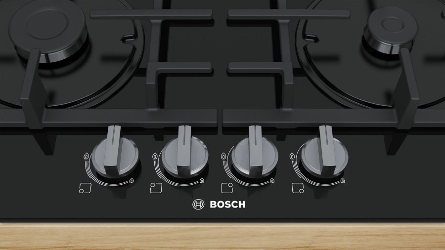 Bosch Serie 4 PNP6B6B90 kogeplade Sort Indbygget 60 cm Gaskomfur 4 zone(s) #4