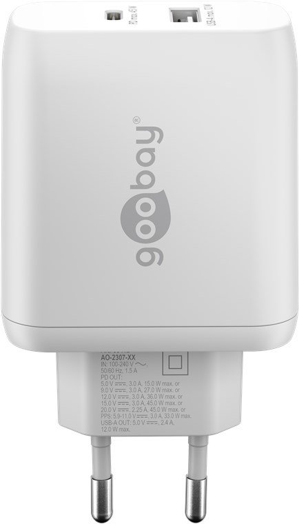 Goobay 65412 oplader til mobil enhed Hovedtelefoner, Laptop, Smartphone, Tablet Hvid Vekselstrm Indendrs #5