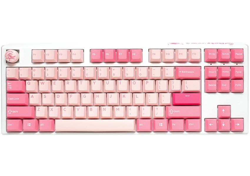 Ducky One 3 TKL Gossamer Pink tastatur Spil USB US engelsk Lyserd, Hvid #4