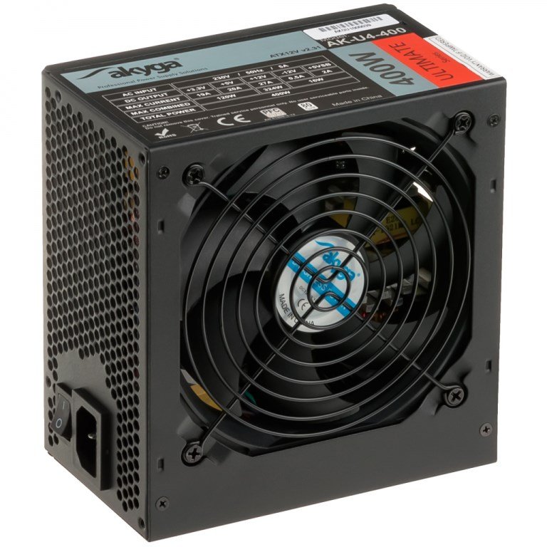 Akyga AK-U4-400 enhed til str�mforsyning 400 W 20+4 pin ATX ATX Sort #3