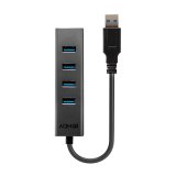Lindy 43324 interface hub USB 3.2 Gen 1 (3.1 Gen 1) Type-A 5000 Mbit/s Sort #3