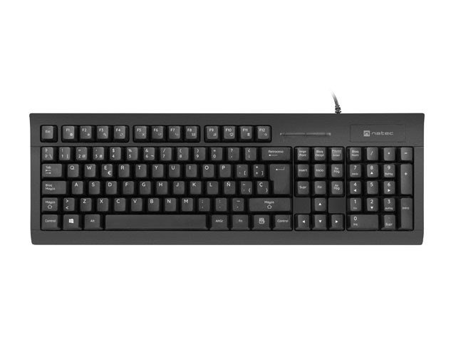 NATEC NKL-2052 tastatur Kontor USB QWERTY Spansk Sort #5