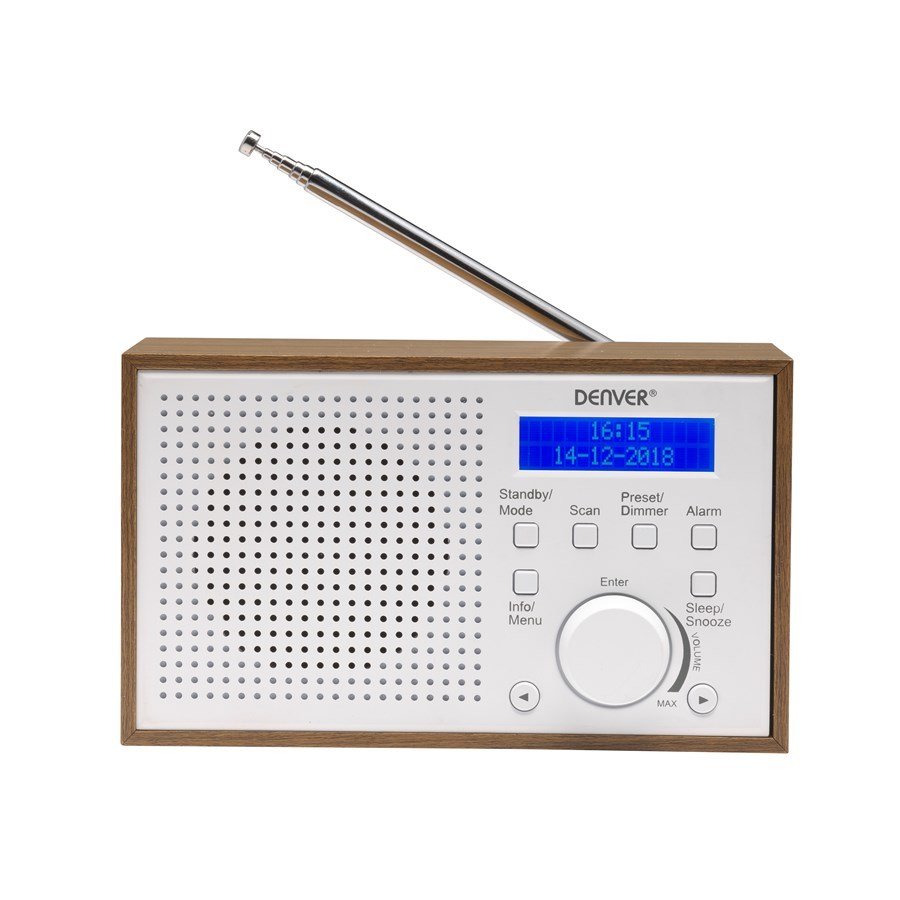Denver DAB-46WHITE Internet Analog & digital Brun, Hvid #6