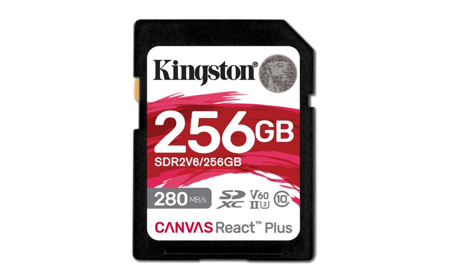 Kingston Technology 256 GB Canvas React Plus SDXC UHS-II 280R/150W U3 V60 til fuld HD/4K #1
