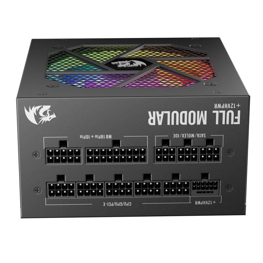 REDRAGON GC-PS007-1-V2 850W 80 Plus Gold LED enhed til str�mforsyning Sort #2