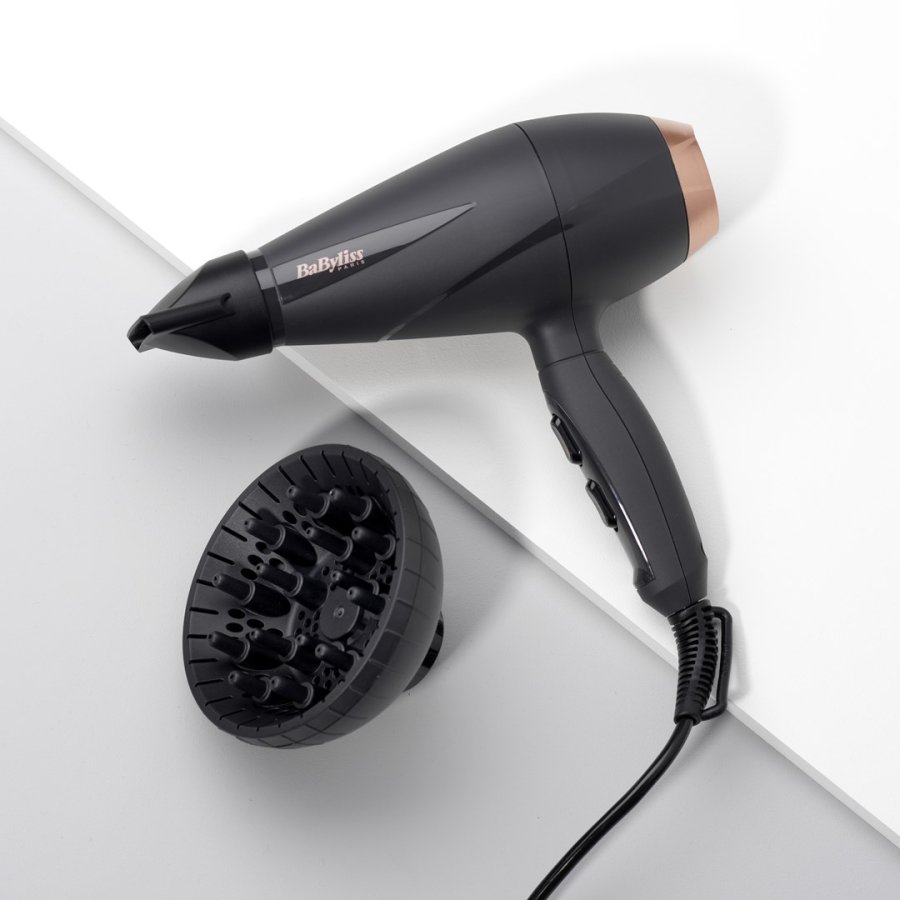 BaByliss Smooth Pro 2100 2100 W sort, rosa guld #13