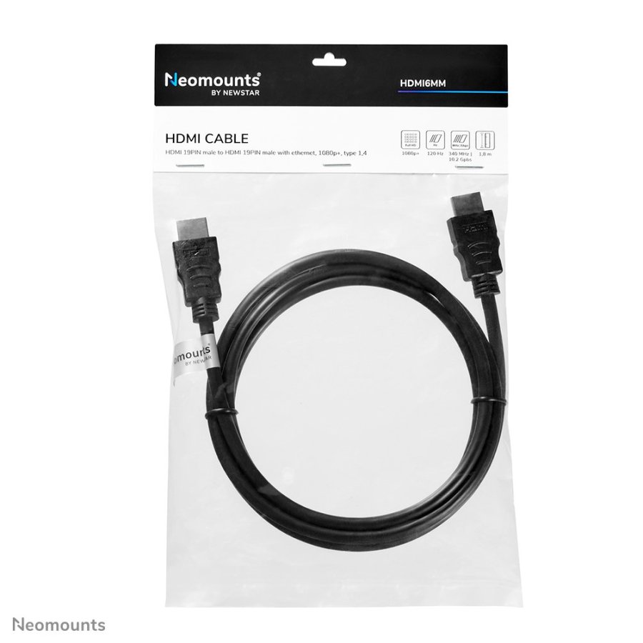 Neomounts HDMI6MM HDMI-kabel 2 m HDMI Type A (Standard) Sort #5
