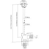Techly ICA-CPLB 922L skrmbeslag til skiltning 106,7 cm (42