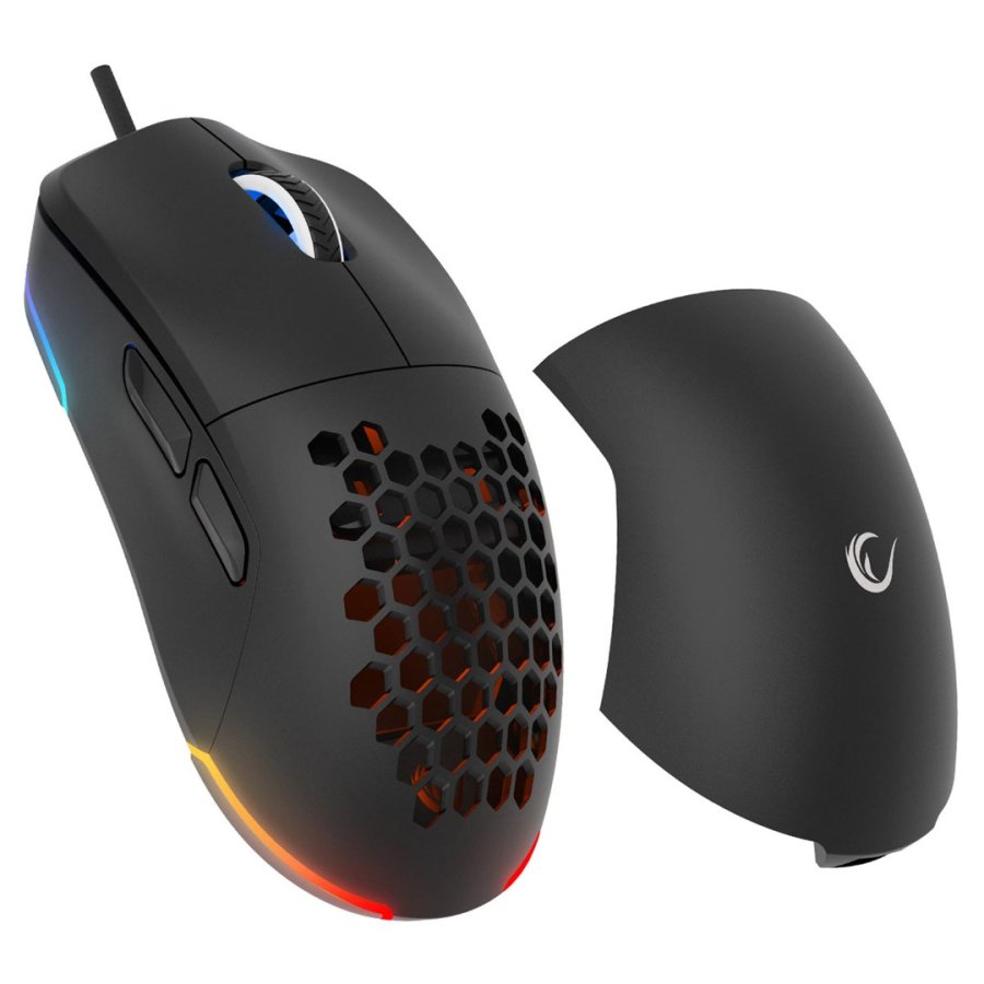 RAMPAGE KABELFORBUNDET GAMING MUS 12800 DPI BLINK BLACK #1