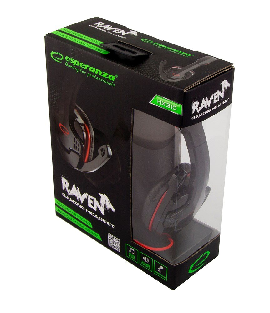 Esperanza EGH310R Headset Sort, R�d #7