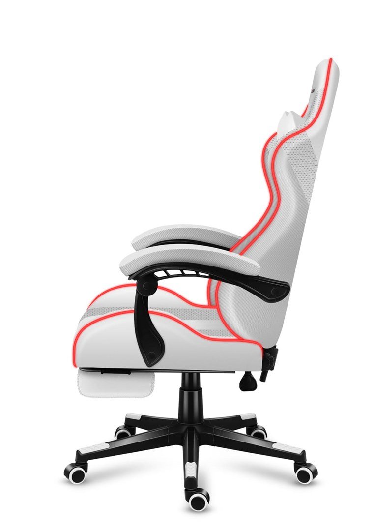 HUZARO FORCE 4.7 RGB White GAMING STOL #11