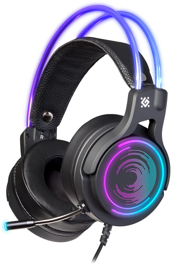 Defender Cosmo Pro Headset Ledningsf�rt Spil Sort #1