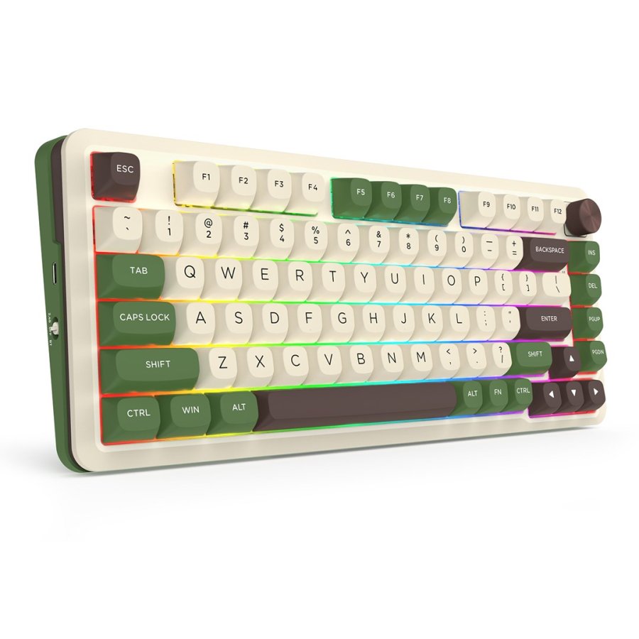 REDRAGON K681CGC-RGB-PRO Cyrus tastatur USB + RF Wireless + Bluetooth Hvid, Gr�n #6