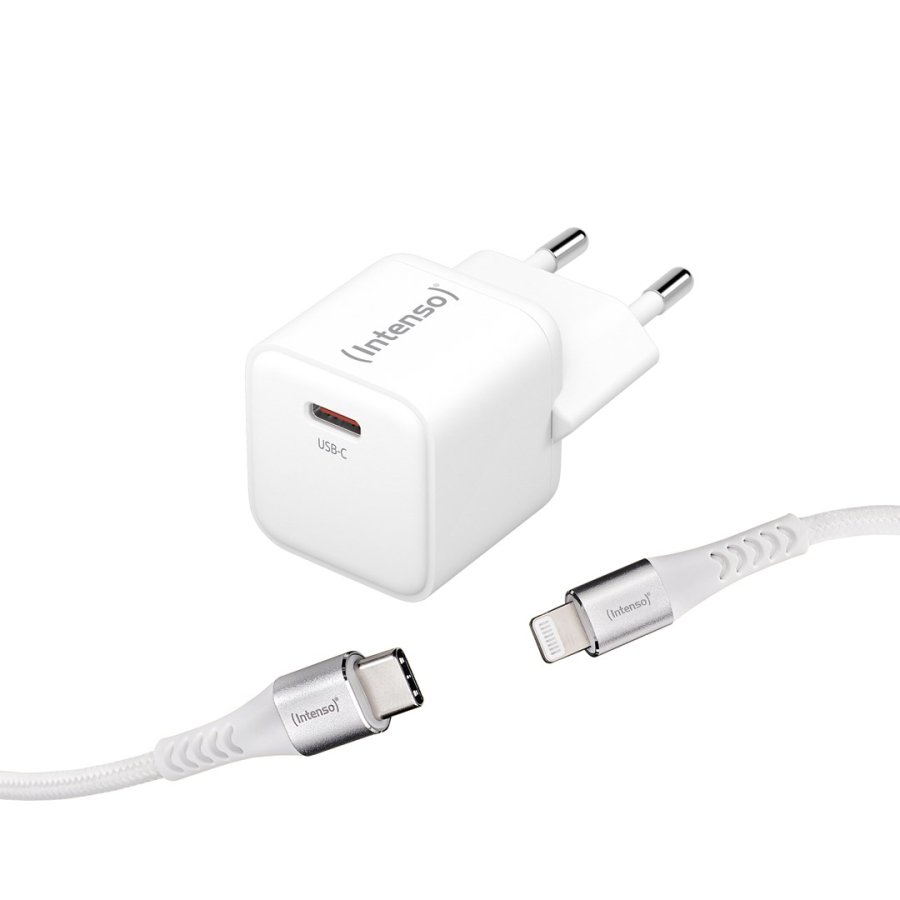 Intenso 7803052 oplader til mobil enhed Universel Hvid Vekselstrm Hurtig opladning Indendrs #1