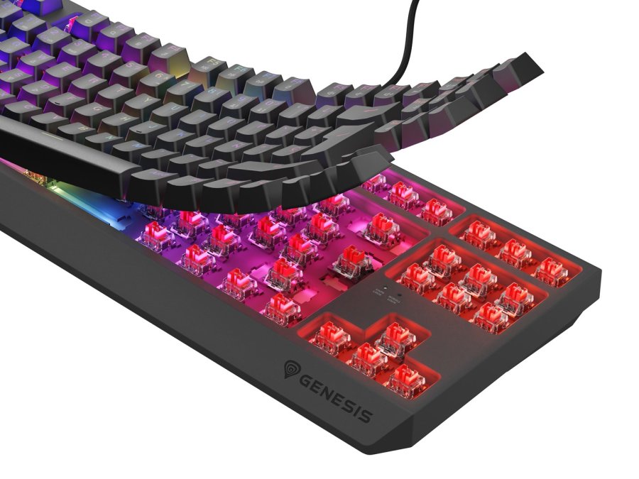 GENESIS Thor 230 TKL tastatur Spil USB QWERTY Spansk Sort #9