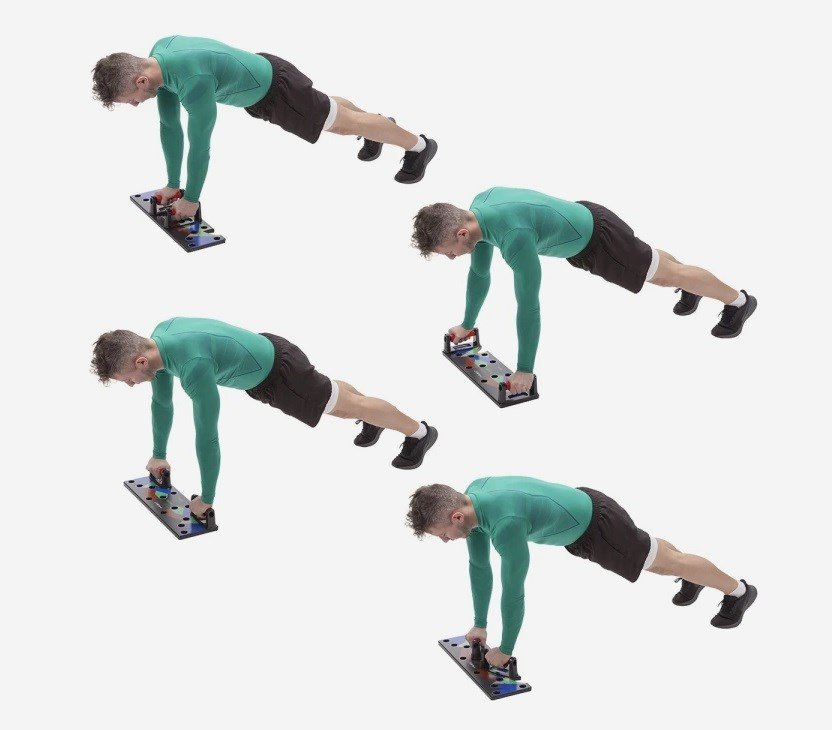 MULTIFUNKTIONELT PUSH-UP BOARD HMS PU10 RD #6