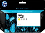 HP 728 130-ml DesignJet-blkpatron, gul #1