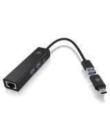 ICY BOX IB-HUB1439-LAN Ledningsf�rt USB 3.2 Gen 1 (3.1 Gen 1) Type-A Sort #3