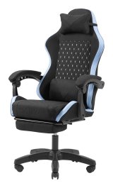 Mars Gaming MGC-X Fabric PC gamingstol Polstret s�de Sort, Bl� #5