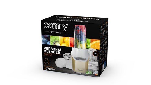 Camry Premium CR 4071 blender 1 L Sportsblender 1000 W Guld, Transparent, Hvid #11