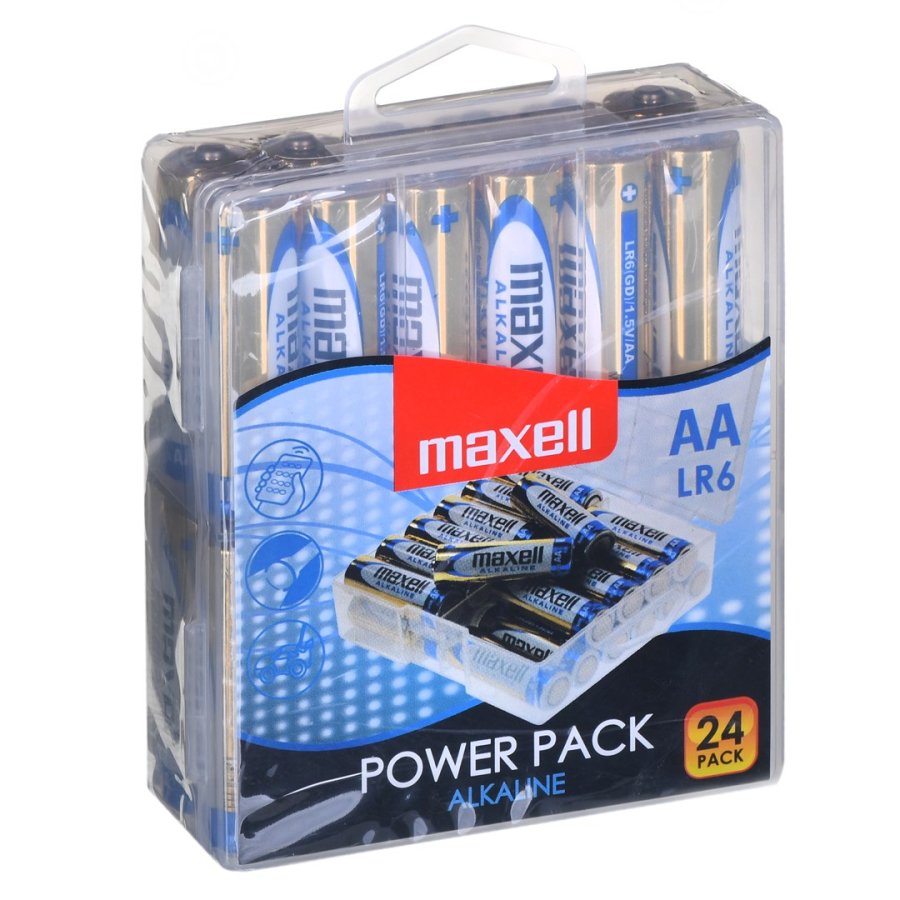 Maxell 24x LR6 AA Engangsbatteri Alkaline #1