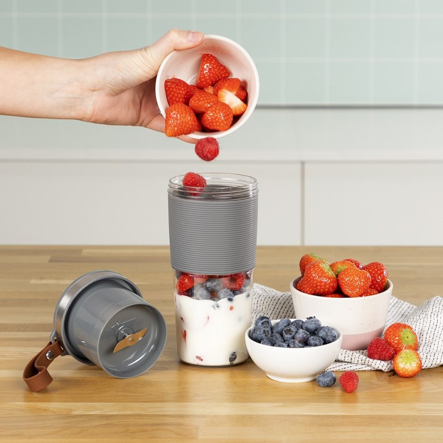 Tristar BL-4475 blender 0,4 L Sportsblender 50 W Gr, Rustfrit stl, Transparent #8