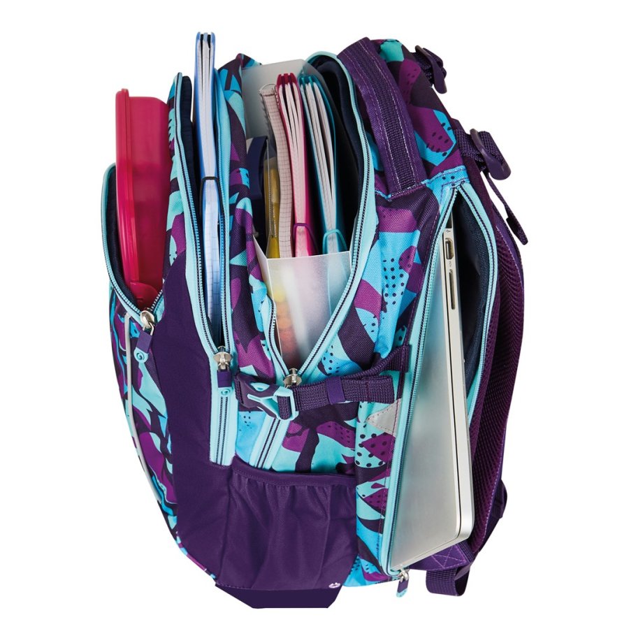 Herlitz Ultimate CamoPurple rygs�k Skolerygs�k Bl�, Lilla Polyester #9