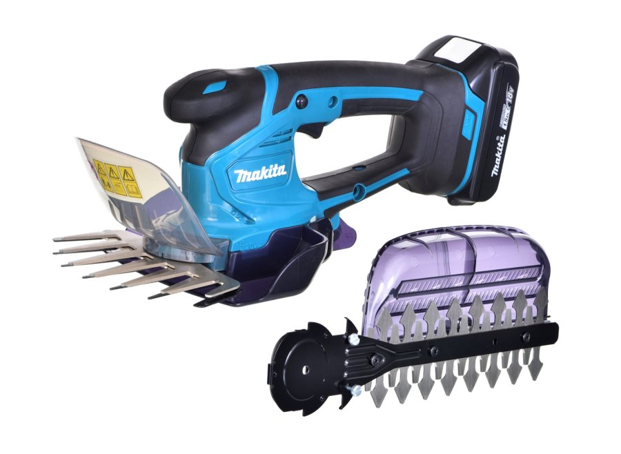 Makita DUM604SYX batteridrevet grssaks, sort, turkis 18 volt lithium-ion-batteri (Li-Ion) #1