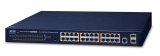 PLANET GS-4210-24P2S netv�rksswitch Administreret L2/L4 Gigabit Ethernet (10/100/1000) Str�m over Ethernet (PoE) 1U Bl� #1