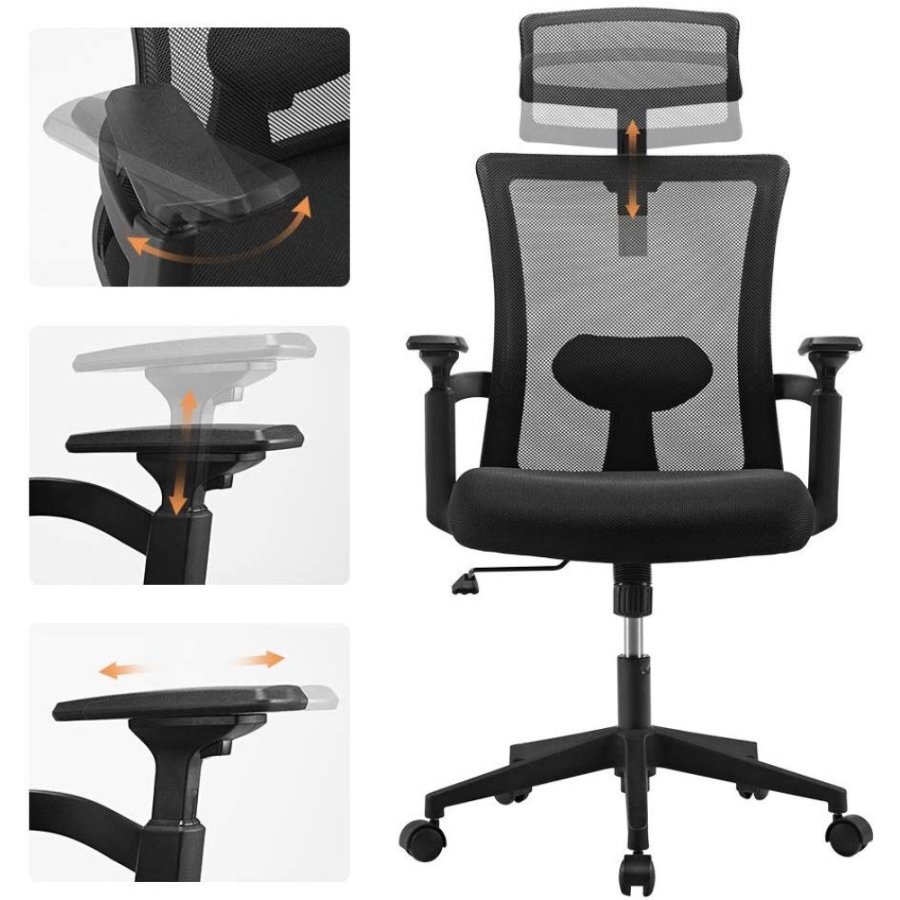 Techly ICA-CT MC016 Computermbel og kontorstol Polstret sde Rygln i net #8