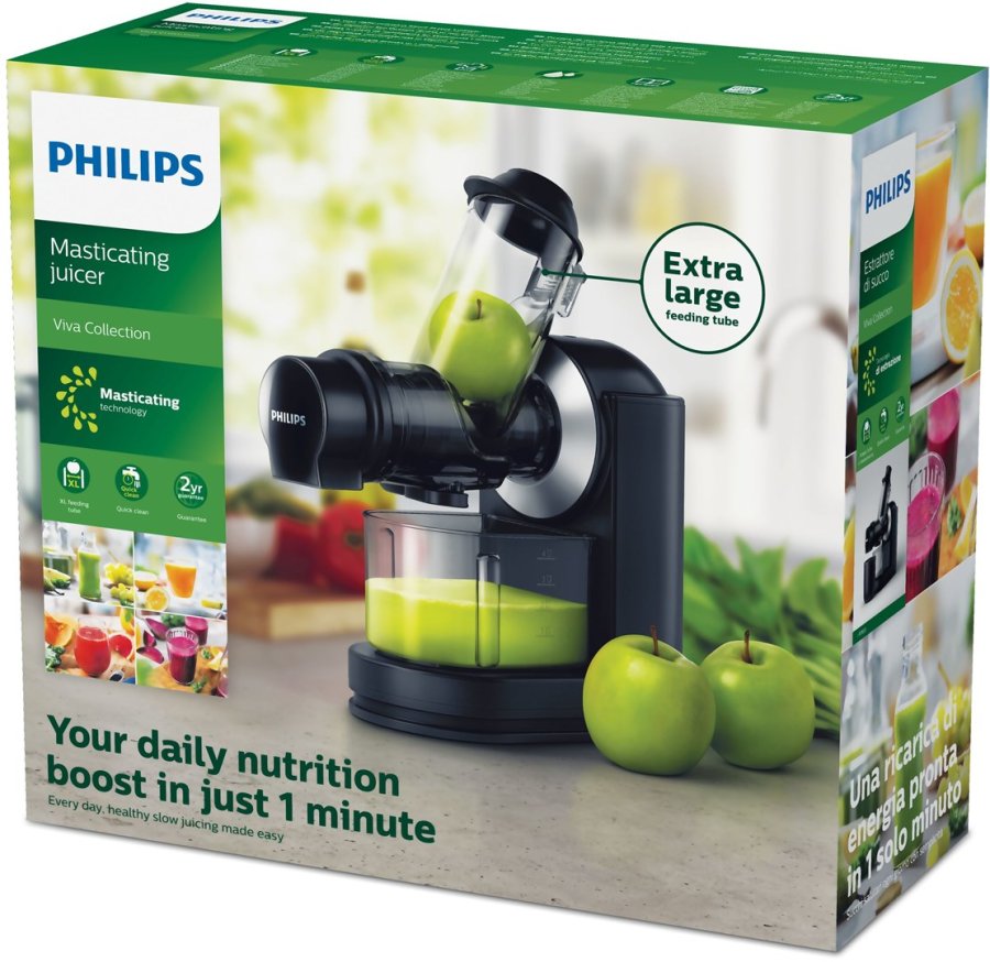 Philips Viva Collection XL-pfyldningsrr, 70 mm, Masticating-juicer #5