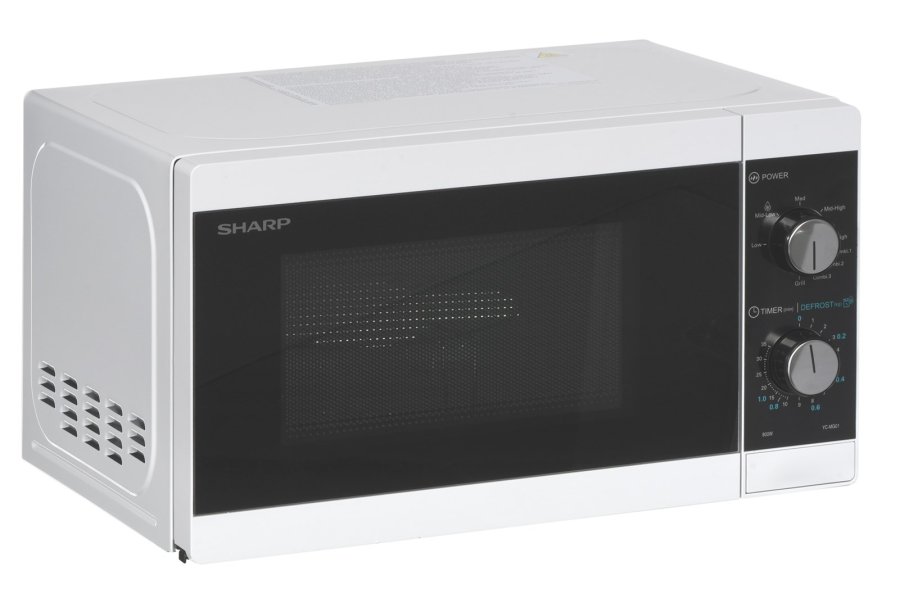Sharp YC-MG01E-W mikroblgeovn Bordplade Grill mikroovn 20 L 800 W Sort, Hvid #1