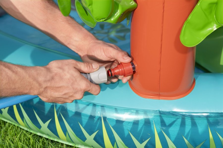 Bestway Oppustelig Pool Krokodille Legepark 224x181x72 cm +2 r Have 53166 #28