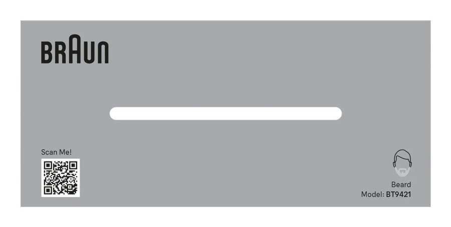 Braun BeardTrimmer 9 BT9421 sk�g trimmer Batteri 40 Sort #4