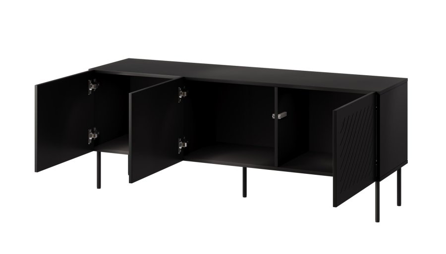 RTV-skab SIENA 150.5x40x60 sort mat #2