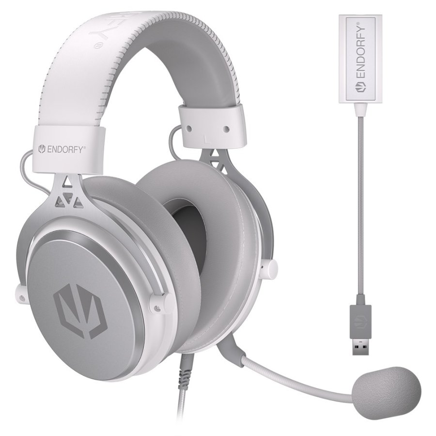 ENDORFY VIRO Plus USB Onyx White Headset Ledningsfrt Musik/hverdag Hvid #1