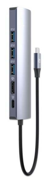 Manhattan 153959 dockingstation Ledningsf�rt USB 3.2 Gen 1 (3.1 Gen 1) Type-C S�lv #7