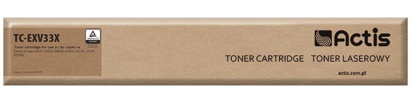Actis Tonerpatron TC-EXV33X (erstatning Canon C-EXV33; Standard; 14600 sider; sort) #1