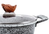 PROMIS St med gryder GRANIT, gryde 16 cm, gryder 20,24,28 brune greb #13