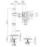 Equip 650156 sk�rmbeslag og -stativer 81,3 cm (32
