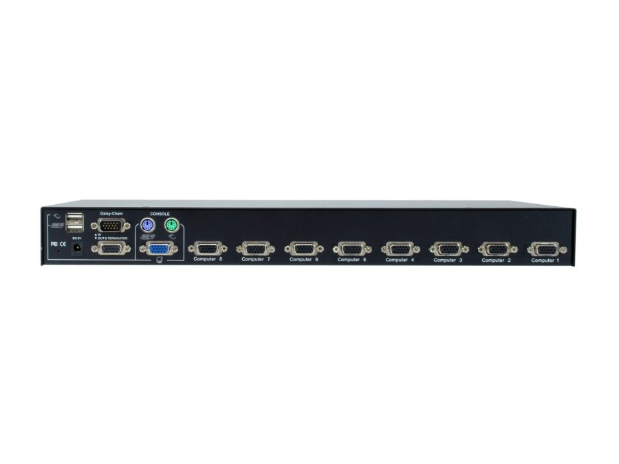 LevelOne KVM-3208 KVM Switch Stativ-montering Sort #4