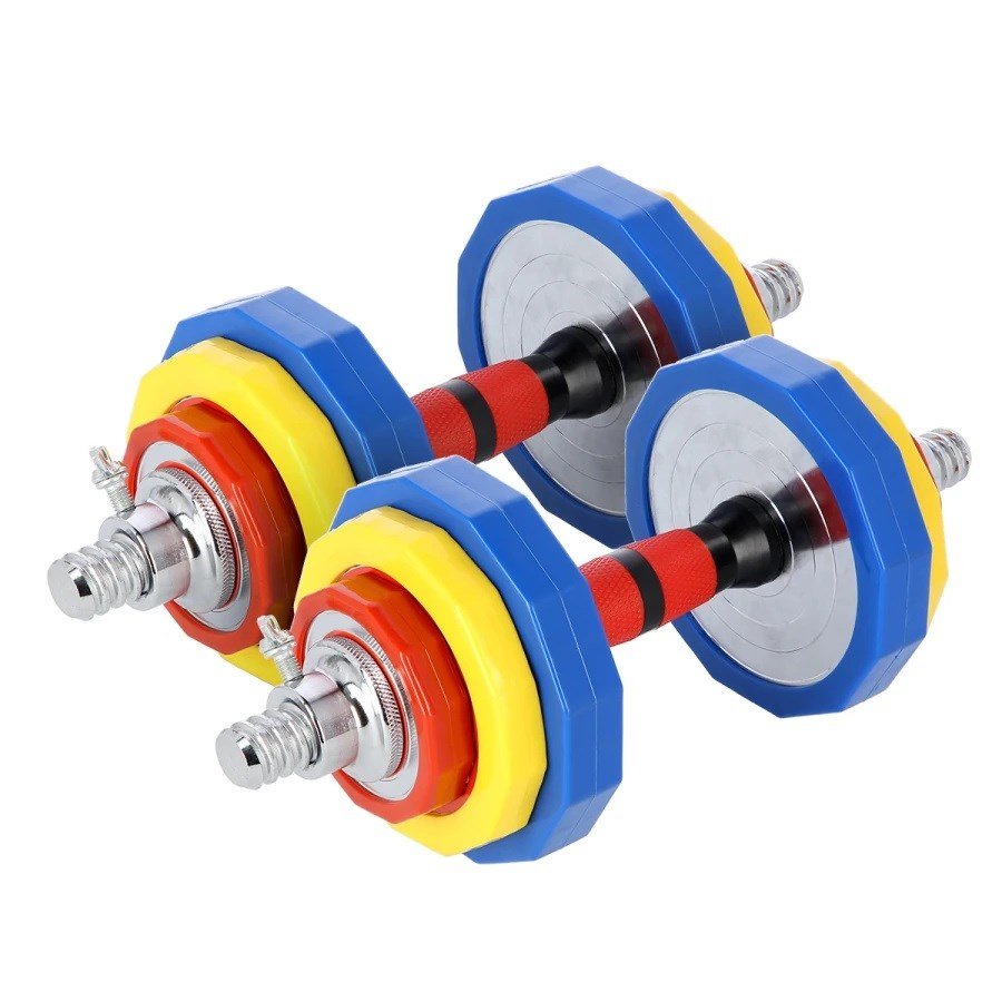 Farvede vgtstnger med vgtstangsfunktion i etui HMS SKC20 2 x 10 kg #11