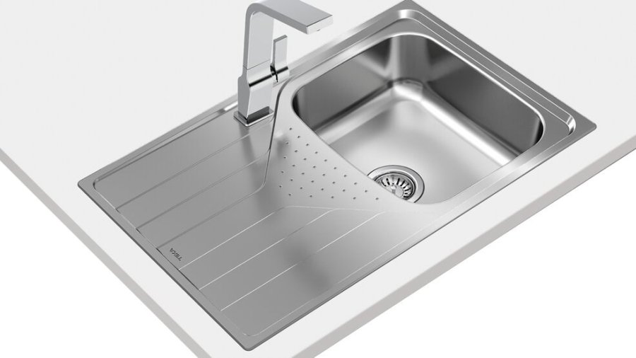Teka UNIVERSE 45 T-XP 1C 1E Top-monteret vask Rektangulr Rustfrit stl #3