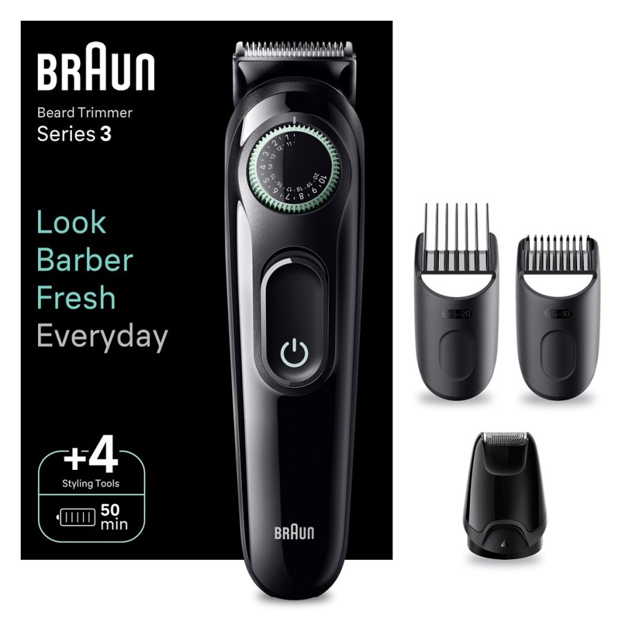 Braun BeardTrimmer 3 BT3421 Batteri 40 2 cm Sort #9