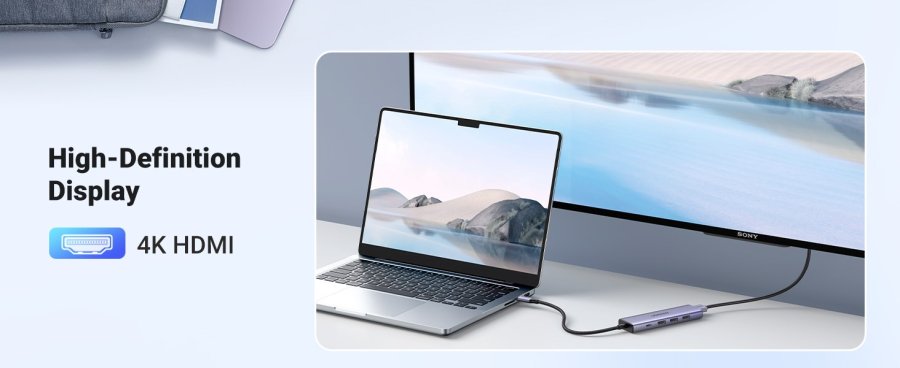 Ugreen 15596 dockingstation Ledningsfrt USB 3.2 Gen 1 (3.1 Gen 1) Type-A + Type-C Aluminium #5