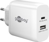 Goobay 65412 oplader til mobil enhed Hovedtelefoner, Laptop, Smartphone, Tablet Hvid Vekselstrm Indendrs #1