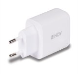 Lindy 73428 oplader til mobil enhed Universel Hvid Vekselstrm Hurtig opladning Indendrs #3