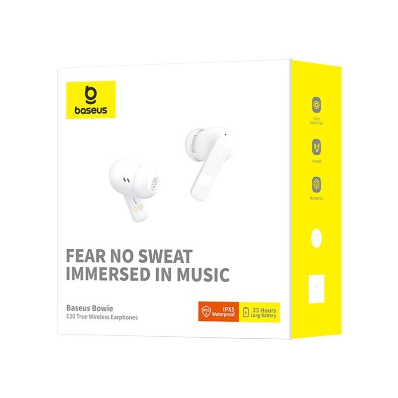 Baseus Bowie E20 Headset Trdls I rerne Opkald/musik Bluetooth Hvid #8
