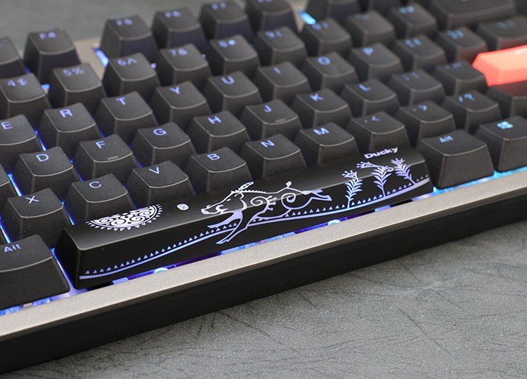 Ducky Shine 7 tastatur Spil USB Tysk Sort #4